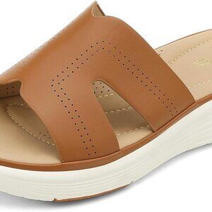 Womens Platform Sandals Cushioned EVA Footbed Non-slip Wedge Shoes